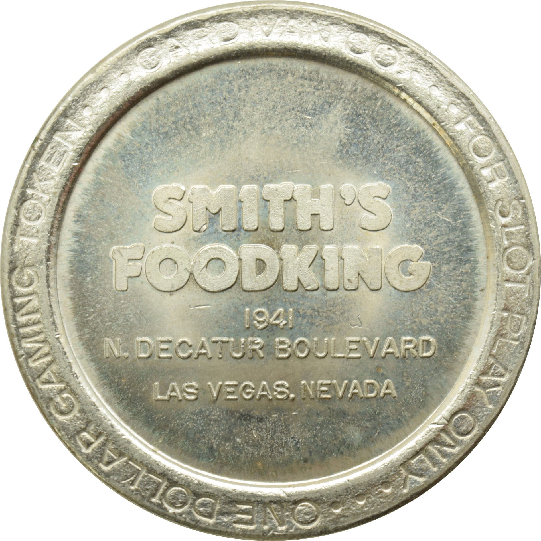 Smith's Food (1941 N. Decatur) Las Vegas NV $1 Token 1986