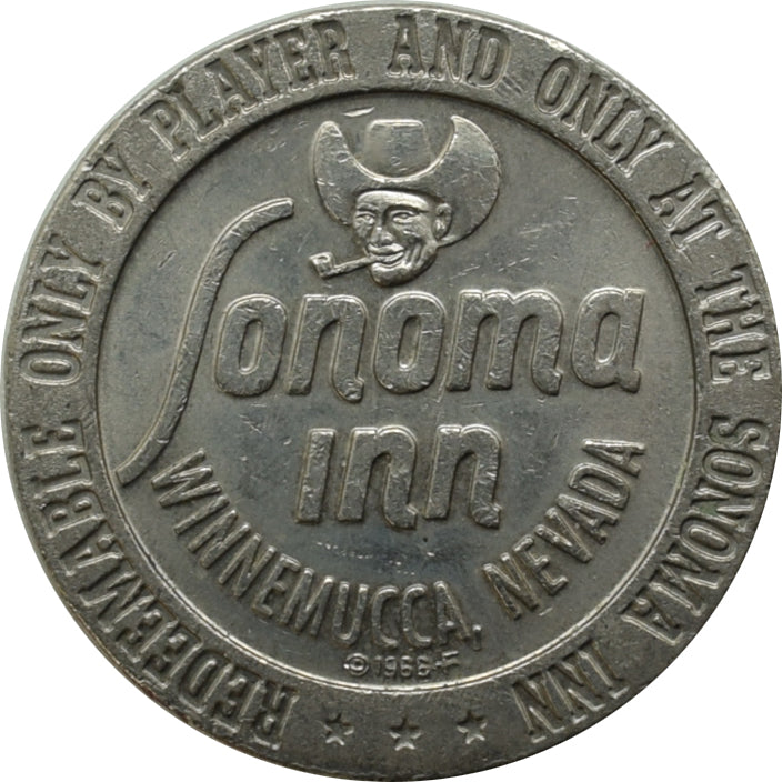 Sonoma Inn Casino Winnemucca NV $1 Token 1966