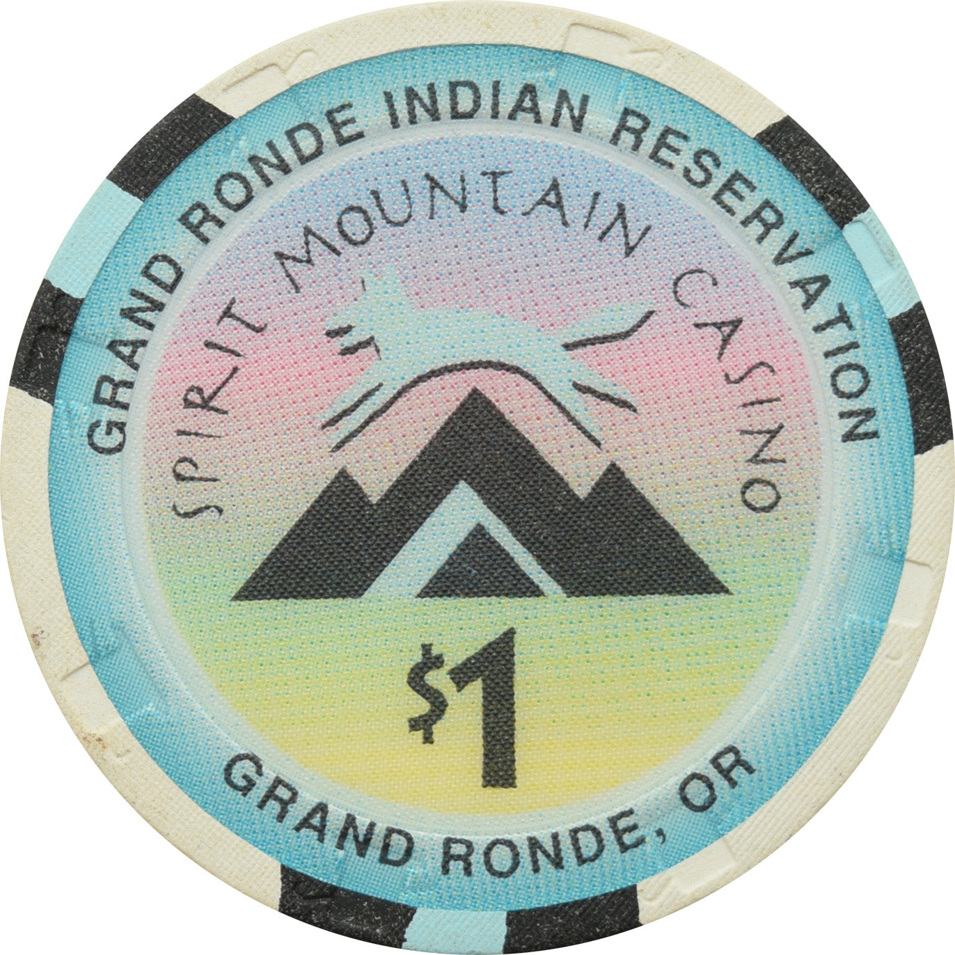 Spirit Mountain Casino Grand Ronde OR $1 Chip #2