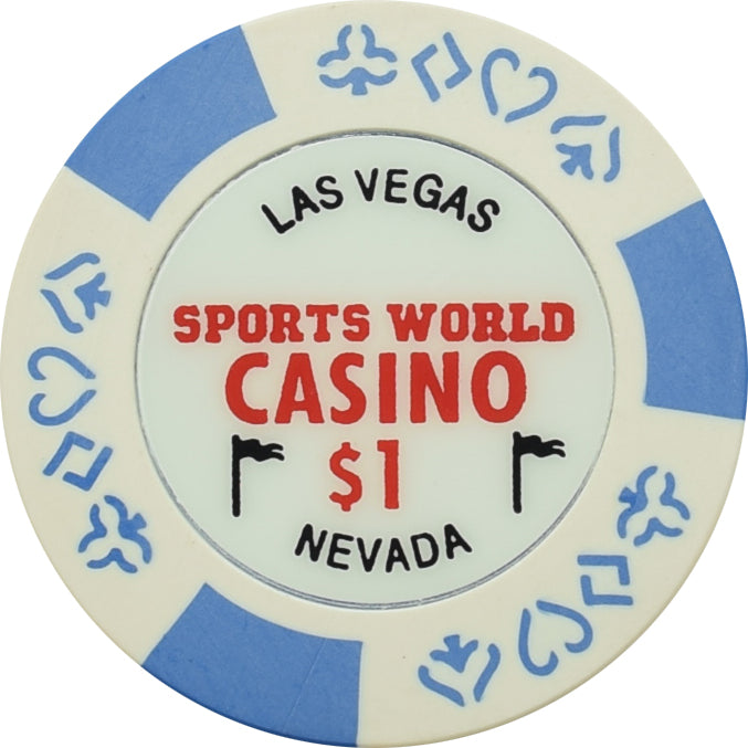 Sports World Casino Las Vegas Nevada $1 Chip 1998