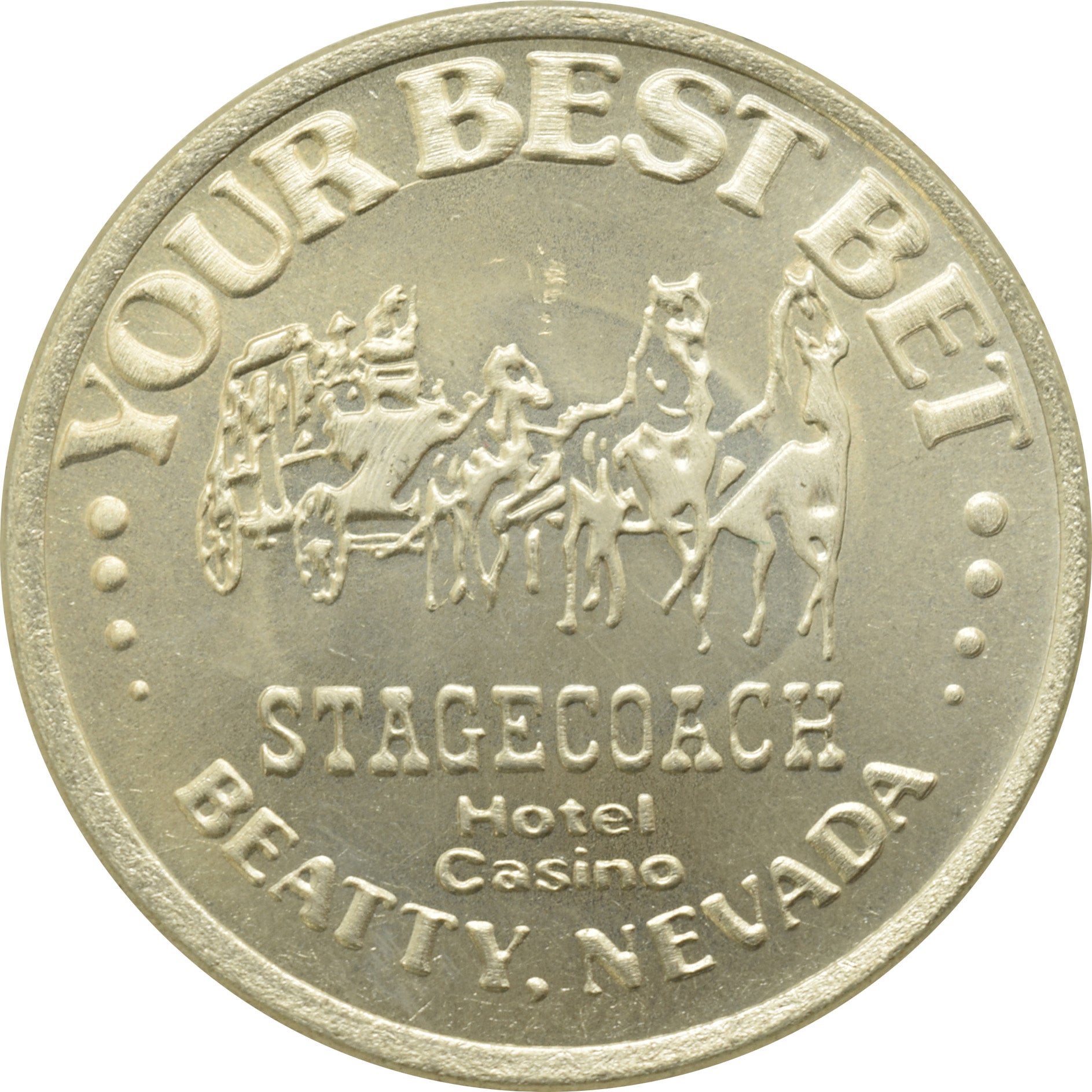 Stagecoach Casino Beatty Nevada $1 Token 1985
