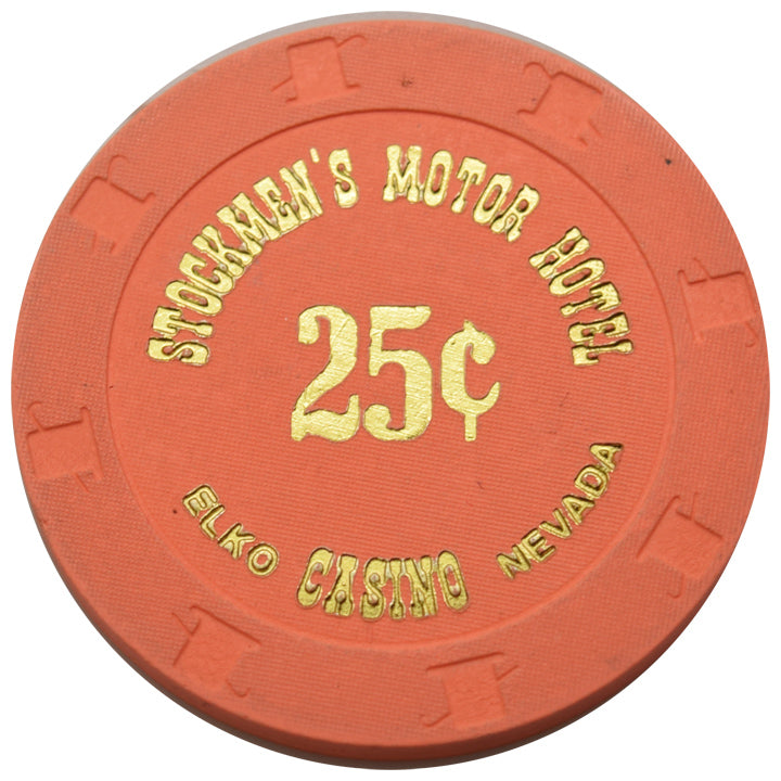 Stockmen's Motor Hotel Casino Elko Nevada 25 Cent Chip 1998