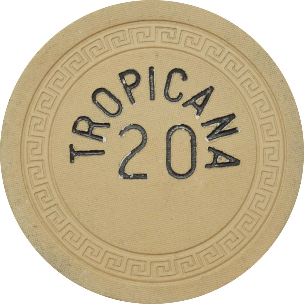 Tropicana Casino Havana Cuba Roulette 20 Biege Chip