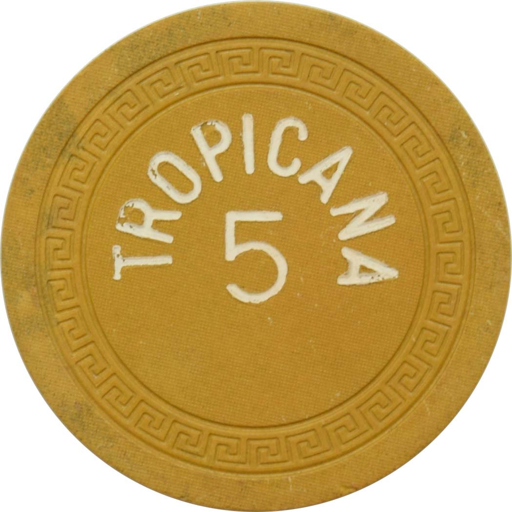 Tropicana Casino Havana Cuba Roulette 5 Mustard Chip