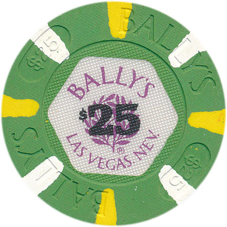 Bally's Casino Las Vegas Nevada $25 Chip 1999