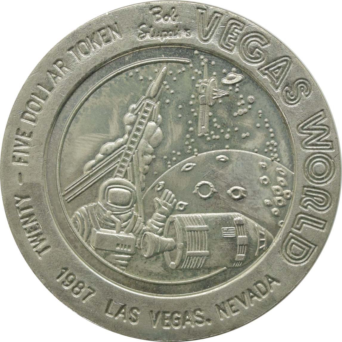 Vegas World Casino Las Vegas Nevada $25 Token 1987