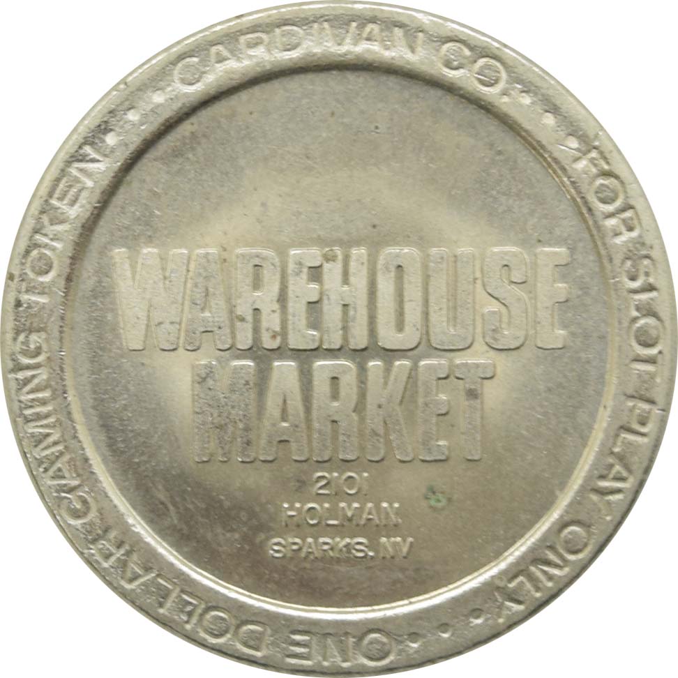 Warehouse Market Casino 2101 Holman $1 Token 1986