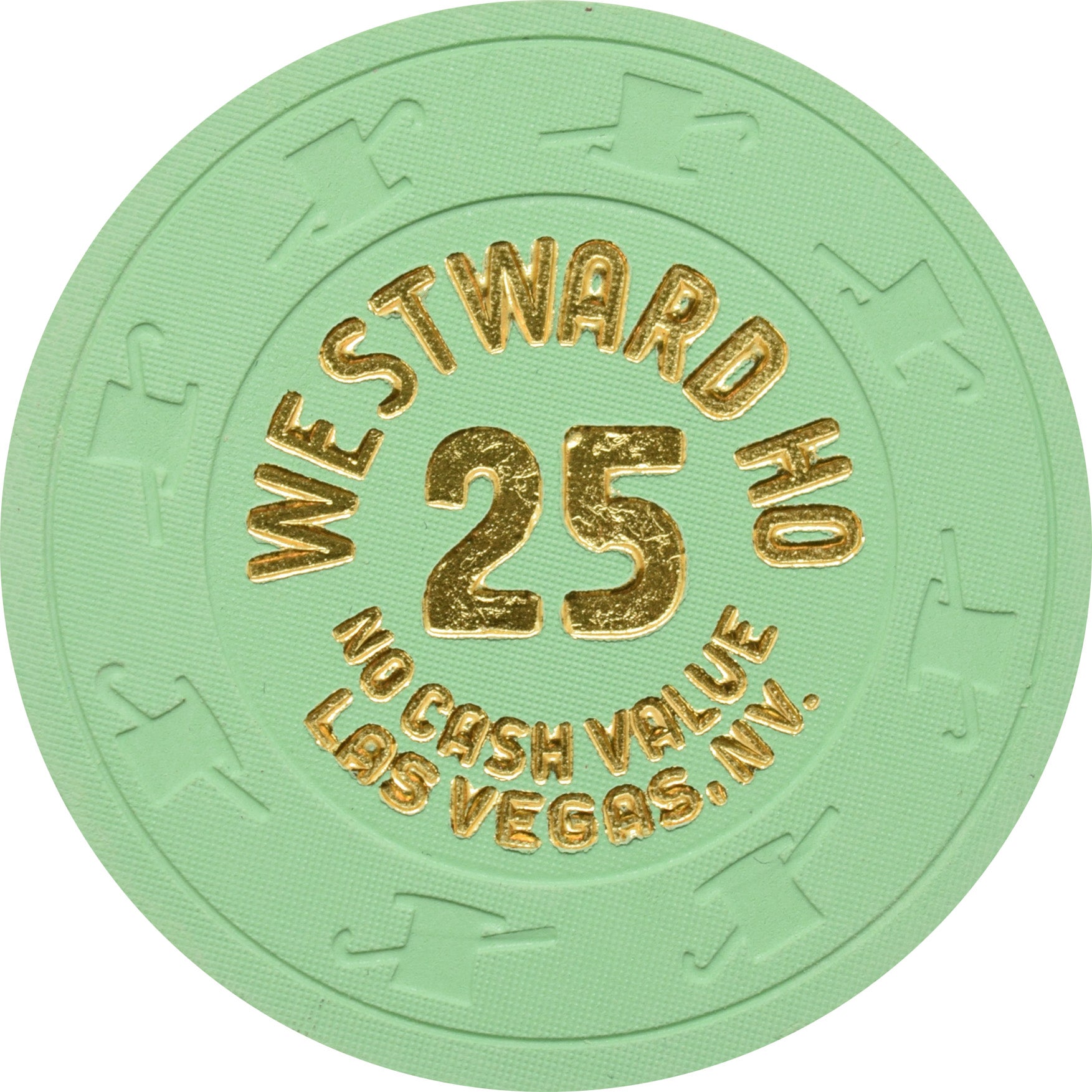 Westward Ho Casino Las Vegas Nevada $25 NCV Chip 2000s