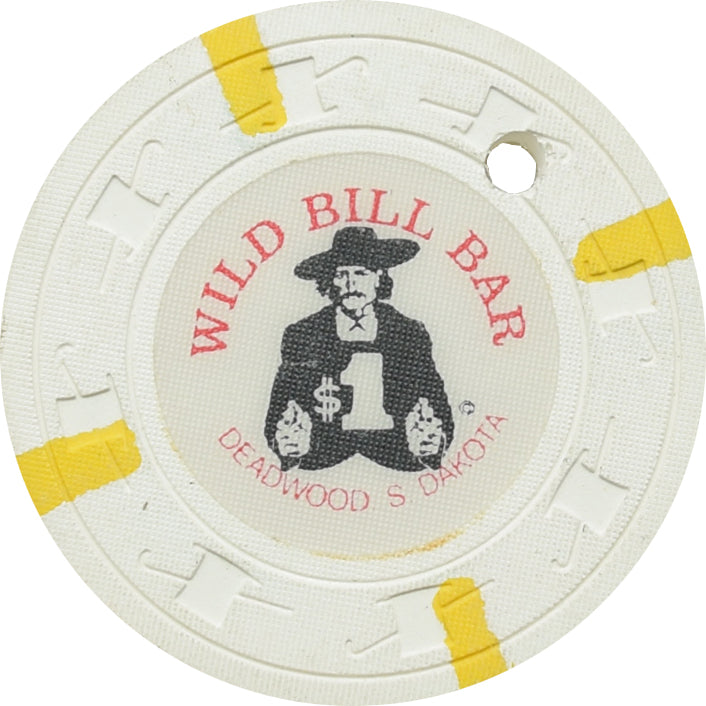Wild Bill Bar Casino Deadwood SD $1 Cancelled Chip