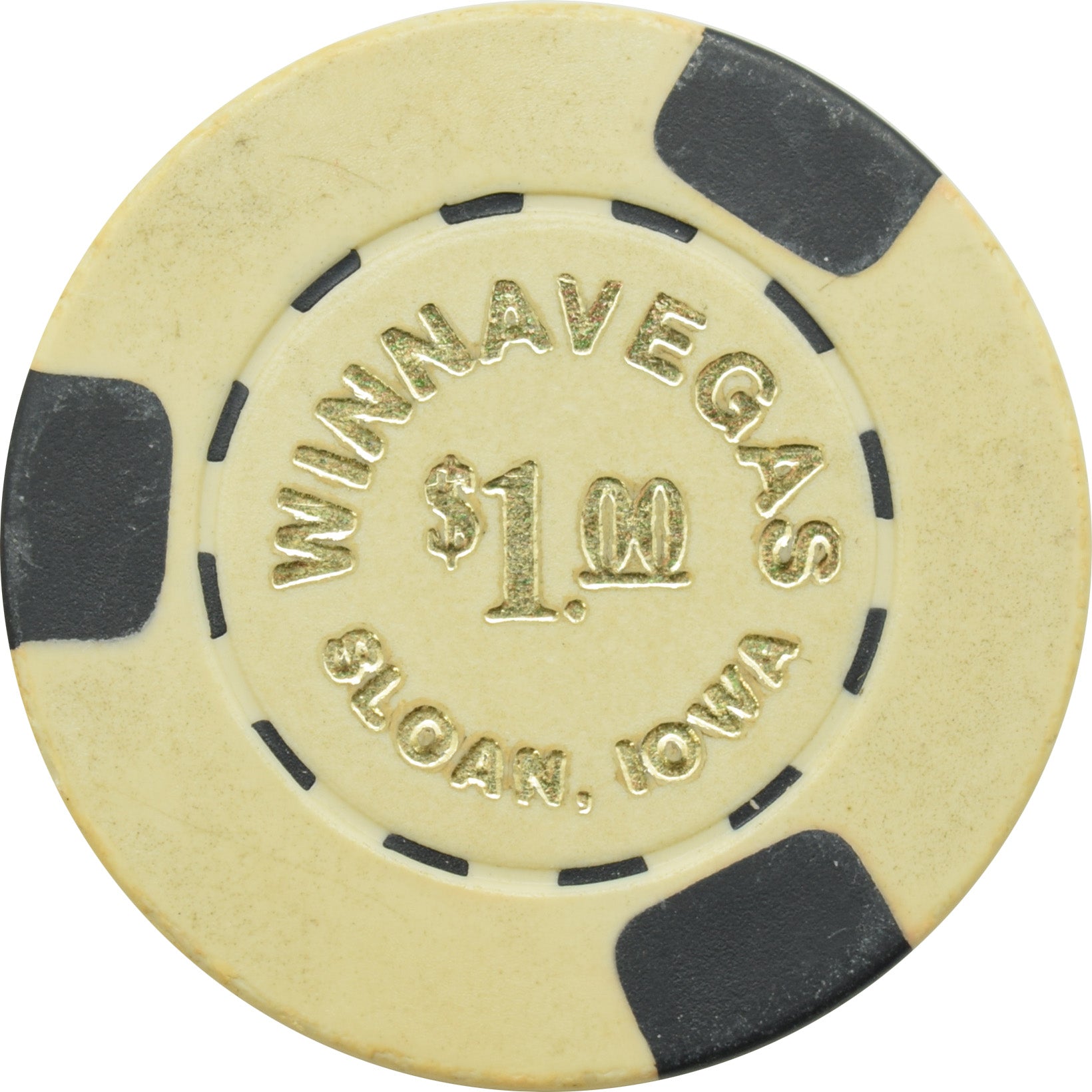 Winnavegas Casino Sloan Iowa $1 Chip #2