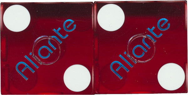 Aliante Matching Numbers Casino Red Dice, One pair - Spinettis Gaming - 3