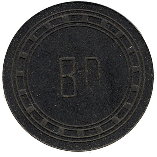 Brown Derby Casino Las Vegas $0.50 Cent Black Chip - Spinettis Gaming - 3