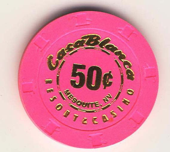 CasaBlanca 50cent (hot pink 1997) Chip - Spinettis Gaming