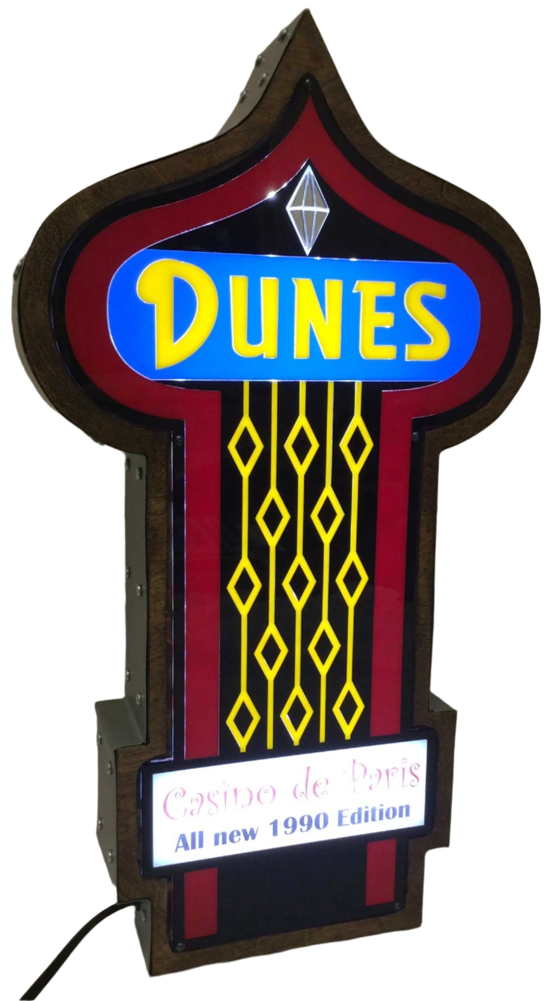 Dunes Casino Marquee Sign Lighted Replica - Spinettis Gaming - 2