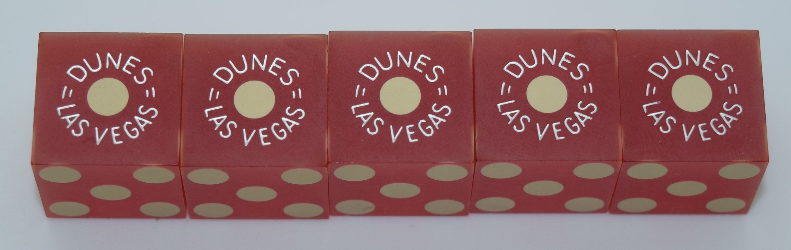Dunes Casino Las Vegas NV 5 Dice Matching Numbers