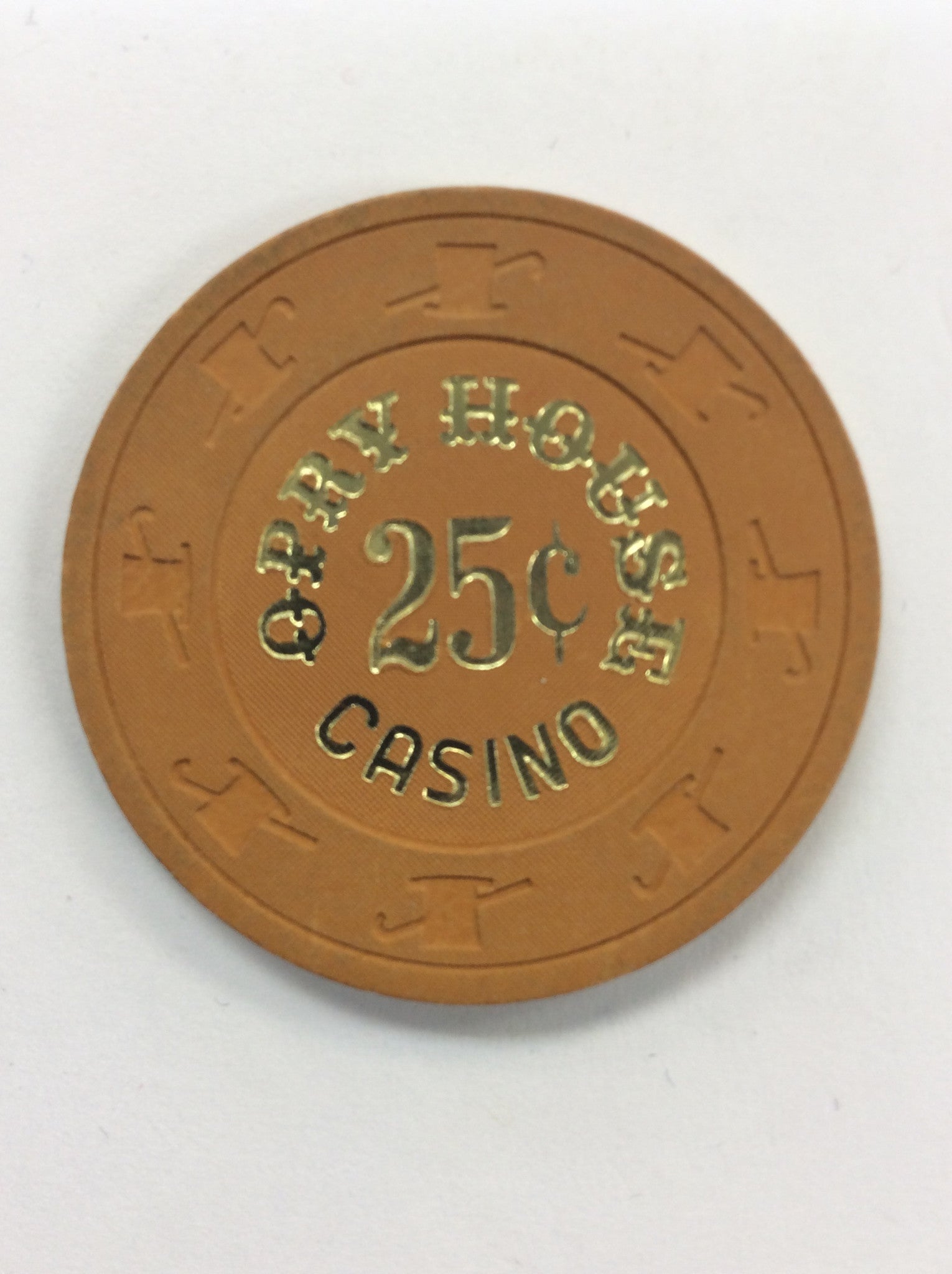 Opry House Casino 25cent (orchard) chip - Spinettis Gaming