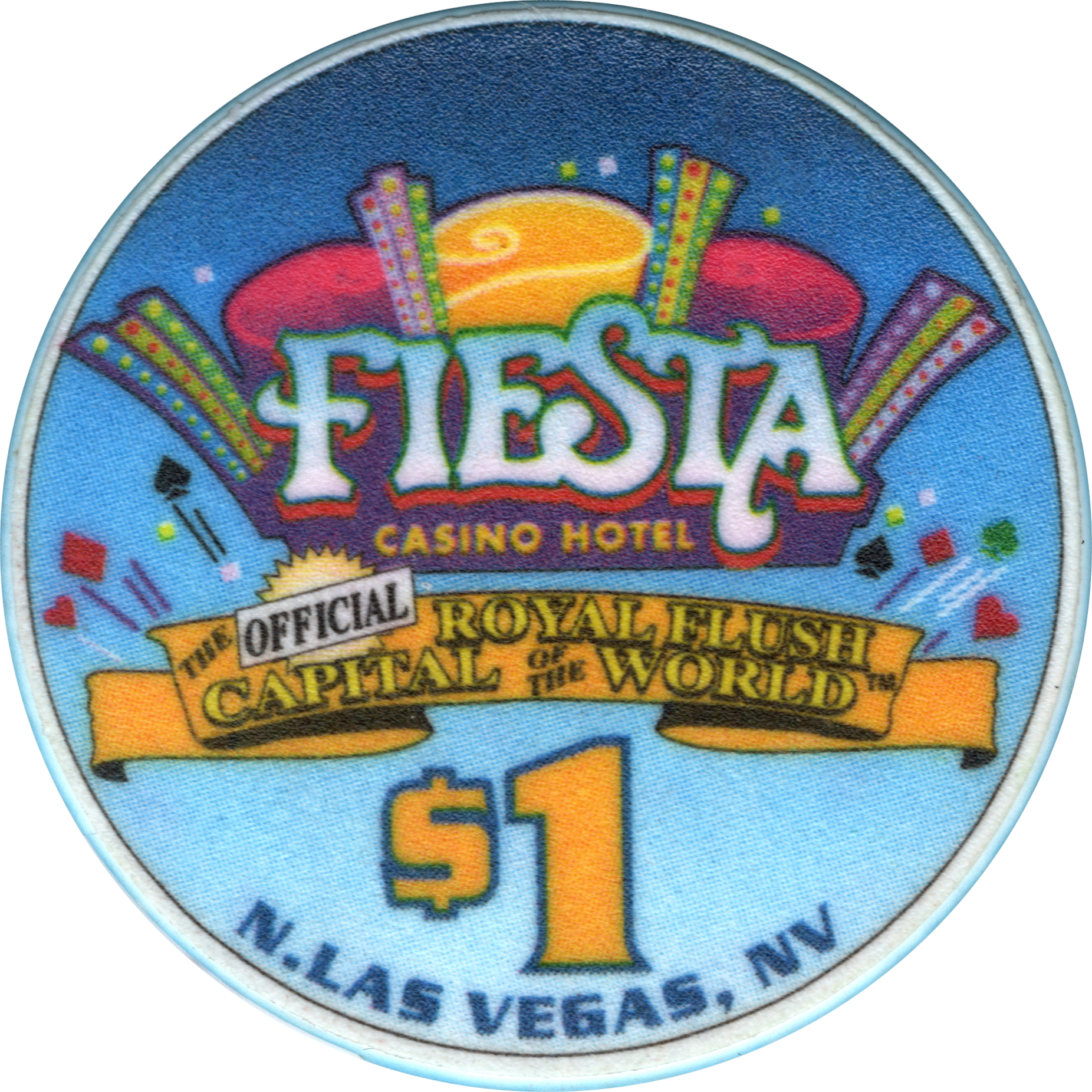 Fiesta Casino Las Vegas Nevada $5 CC>CC Convention Chip 2000