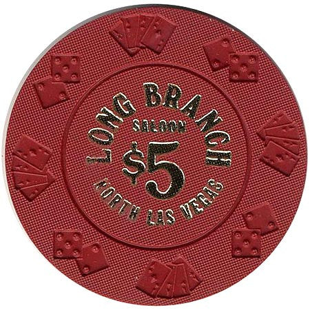 Long Branch $5 (red) chip - Spinettis Gaming - 2