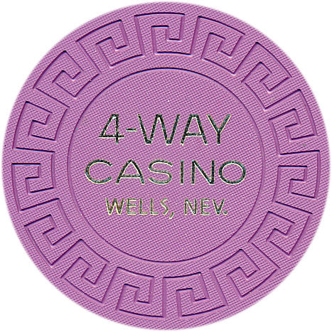 4 Way Casino Wells Nevada $1 Chip 1970s BC Wills and Co
