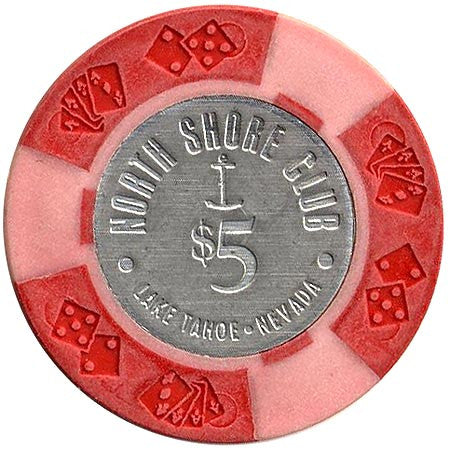 North Shore Club Lake Tahoe $5 coin inlay chip - Spinettis Gaming