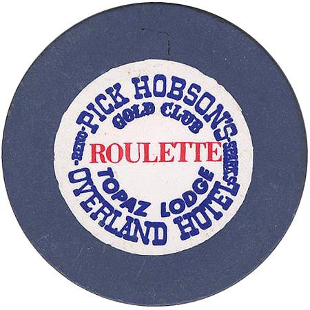 Overland Hotel (blue roulette) chip - Spinettis Gaming - 2