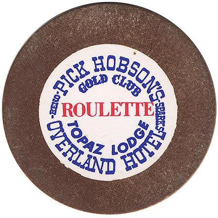 Overland Hotel (brown roulette) chip - Spinettis Gaming - 2