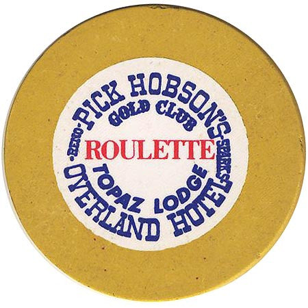 Overland Hotel (yellow roulette) chip - Spinettis Gaming - 1