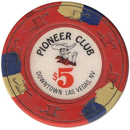 Pioneer Club Casino Las Vegas $5 (red) chip - Spinettis Gaming