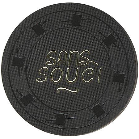 Sans Souci $100 (black) chip - Spinettis Gaming - 2