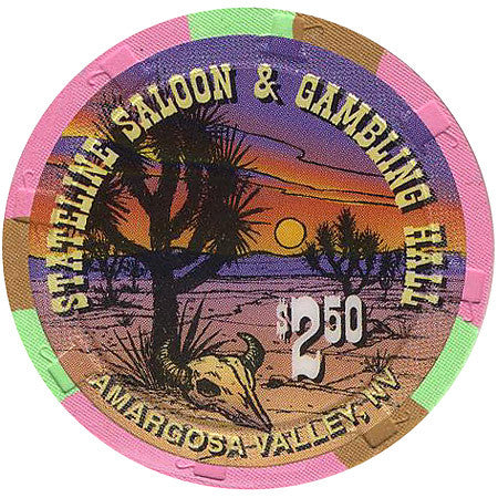 Stateline Saloon $2.50 (pink) chip - Spinettis Gaming - 2