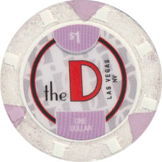 The D Casino Las Vegas Nevada $1 Chip 2017