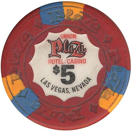 Union Plaza $5 (red) chip - Spinettis Gaming - 2