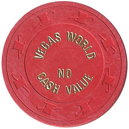 Vegas World (NCV) (red) chip - Spinettis Gaming - 1