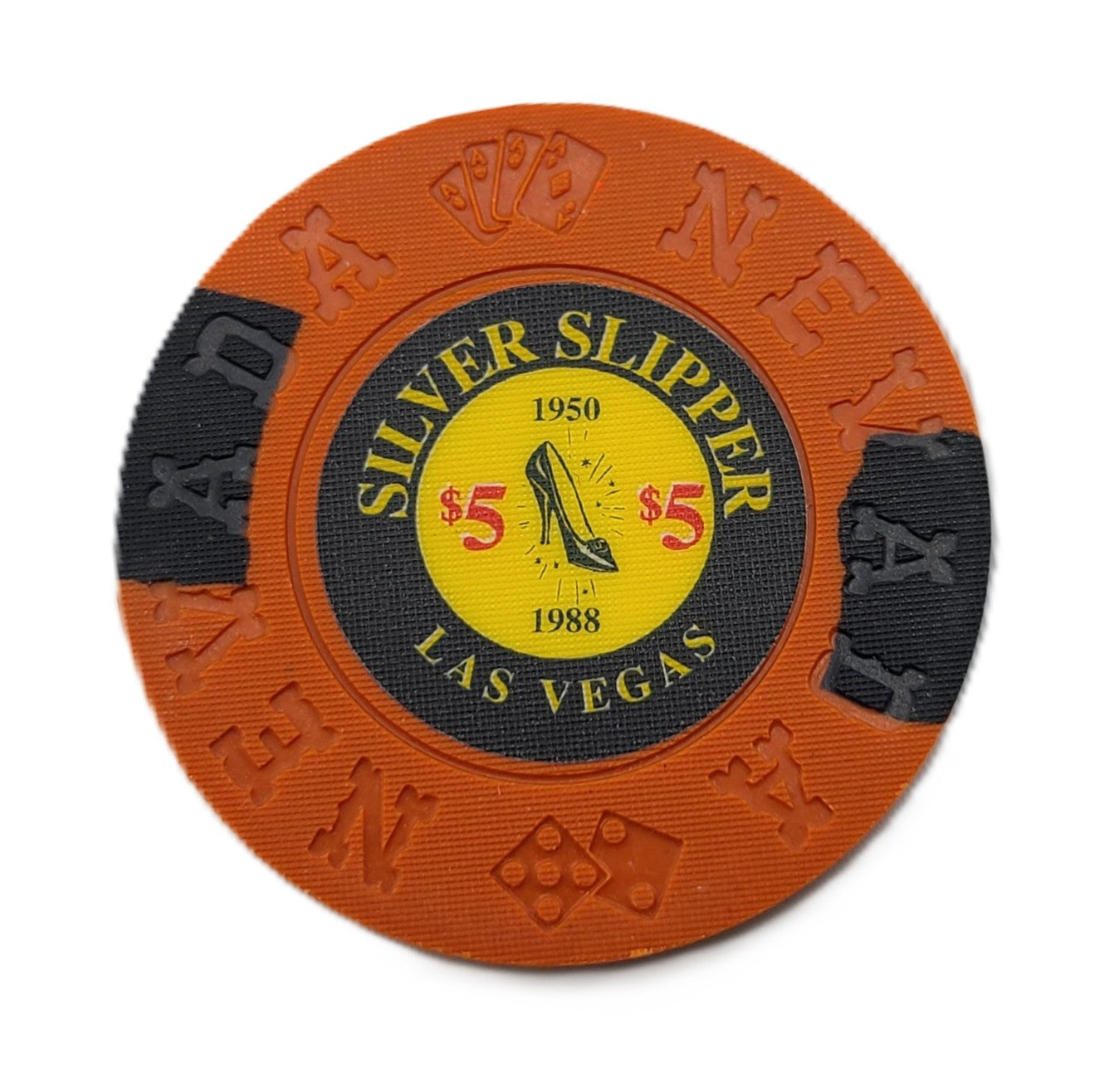 Silver Slipper Casino Las Vegas Nevada $5 Borland Commemorative Chip