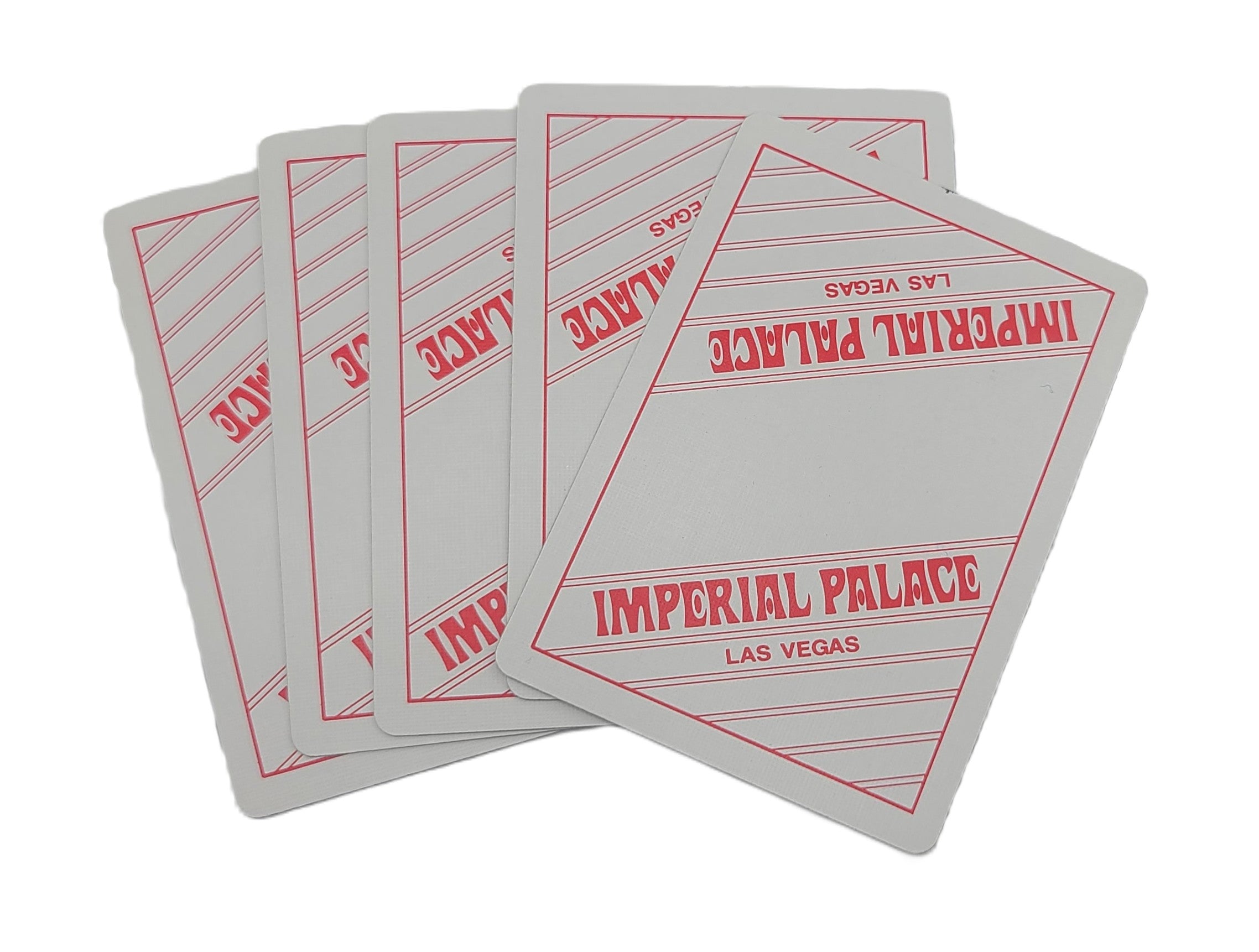Vintage Imperial Palace Casino Las Vegas Nevada Red Used Deck