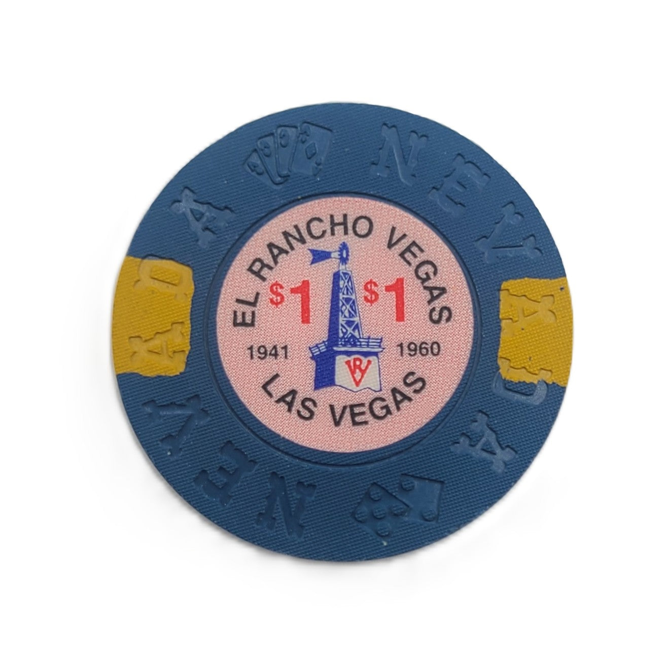 El Rancho Casino Las Vegas Nevada $1 Borland Commemorative Chip
