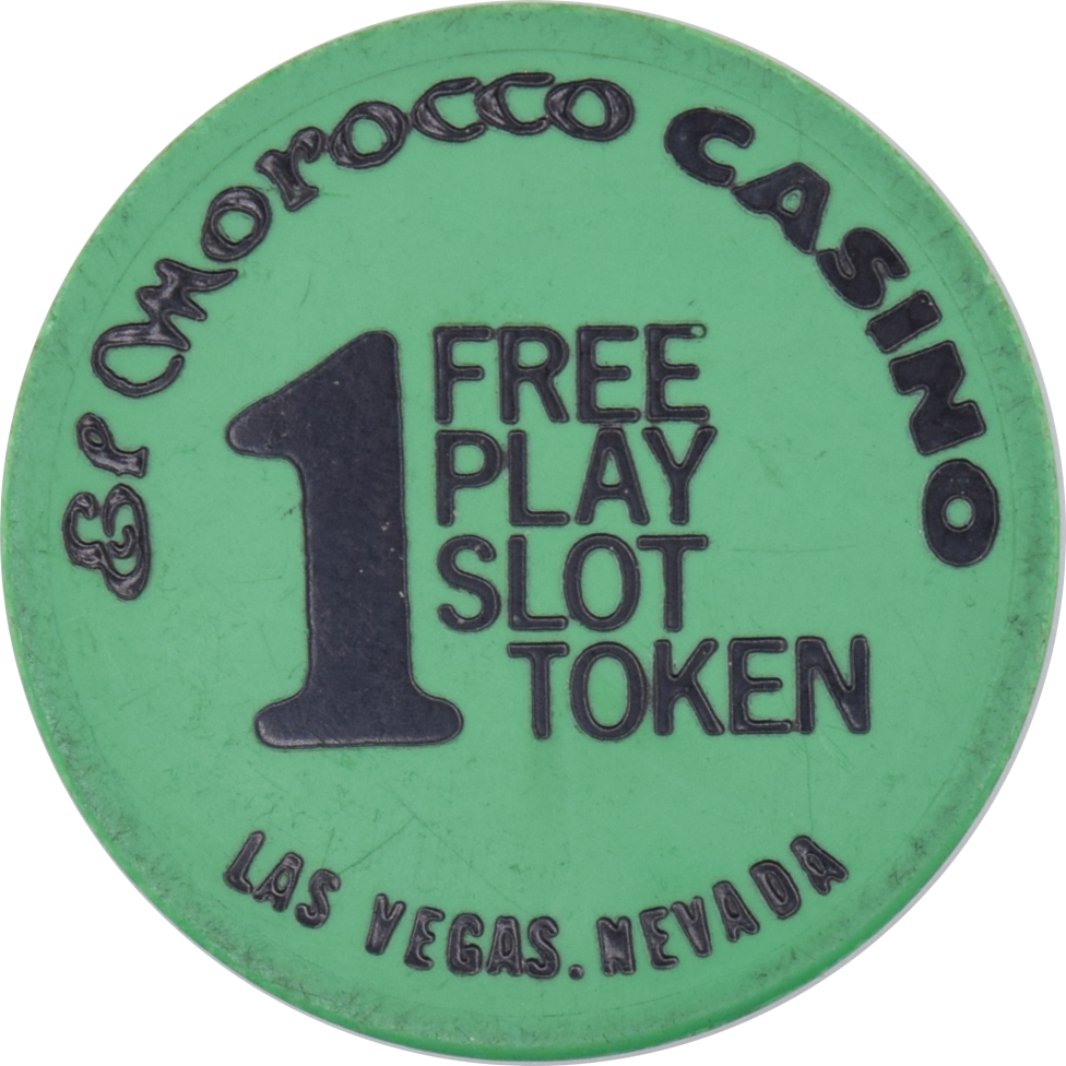El Morocco Casino Las Vegas Nevada 1 Free Play Slot 37mm Token