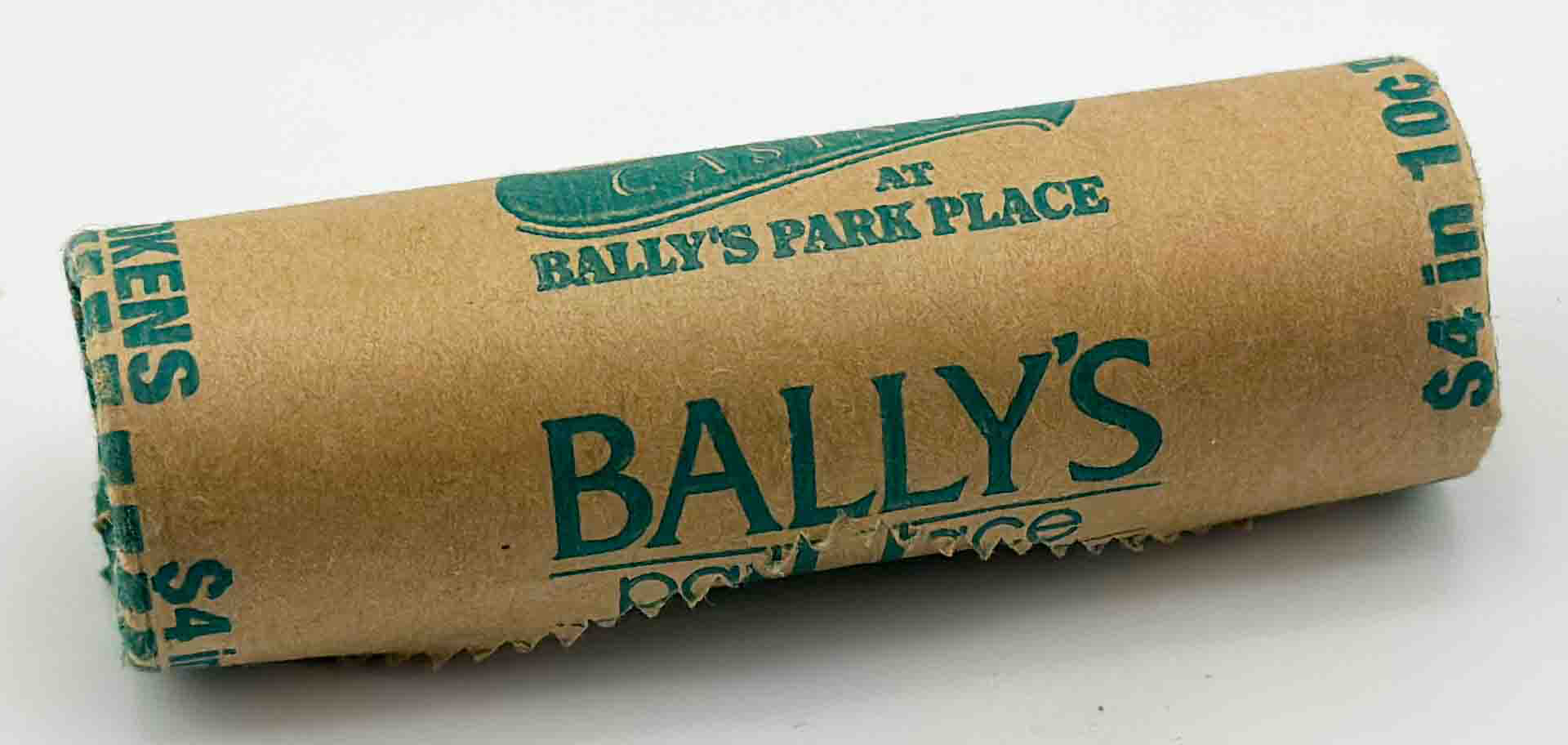 Bally's Park Place Casino Atlantic City New Jersey $4 Roll of 10c Tokens