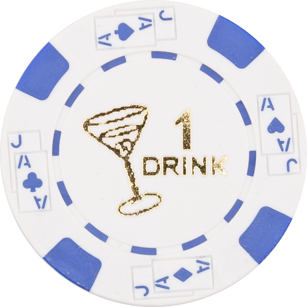 Free Drink Chips - Martini Glass Token/Tokens For Promotions