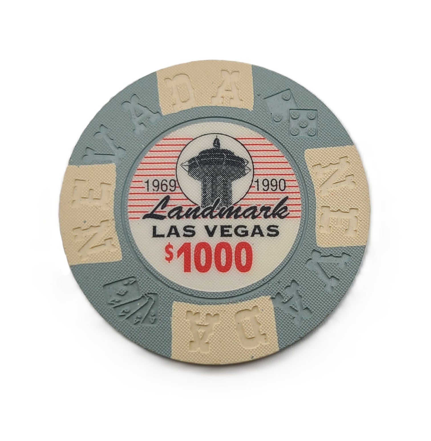 Landmark Casino Las Vegas Nevada $1000 Borland Commemorative Chip