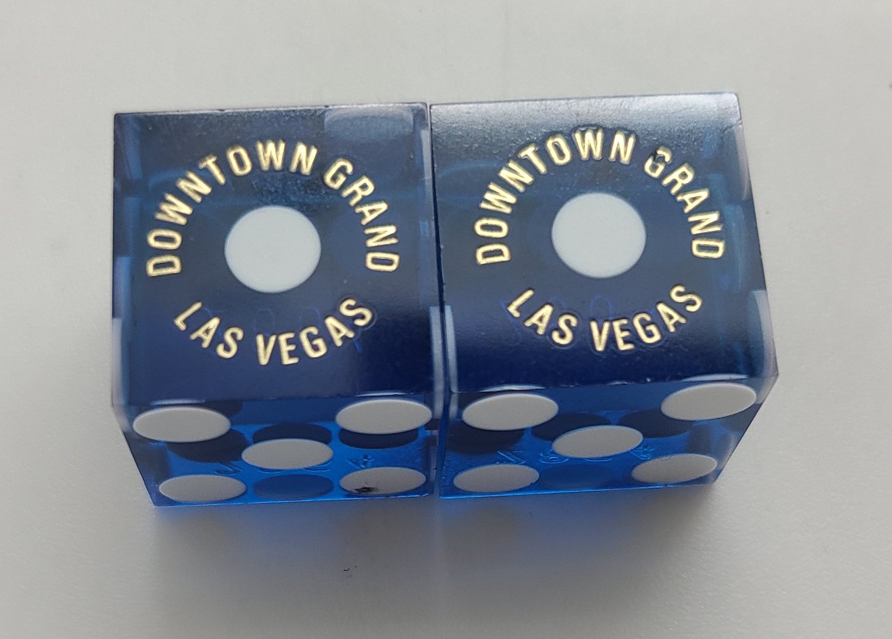 Downtown Grand Casino Las Vegas Used Dice Pair With Matching Numbers