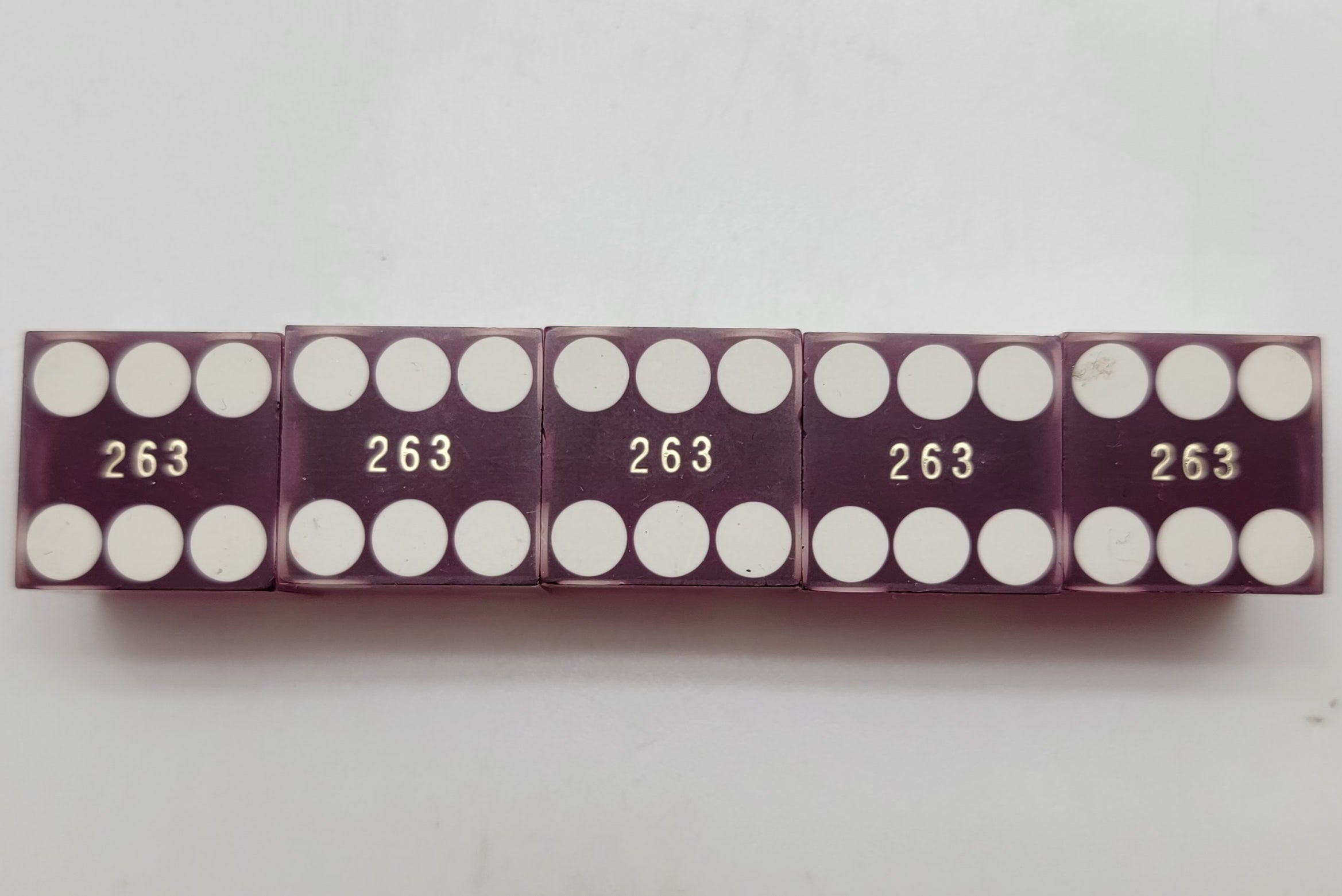 Tahoe Biltmore Casino Lake Tahoe Nevada Dice Stick Purple