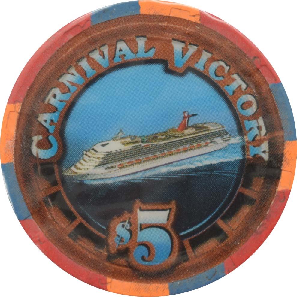 Carnival Victory Cruise Lines $5 South China Sea Club Chip #2