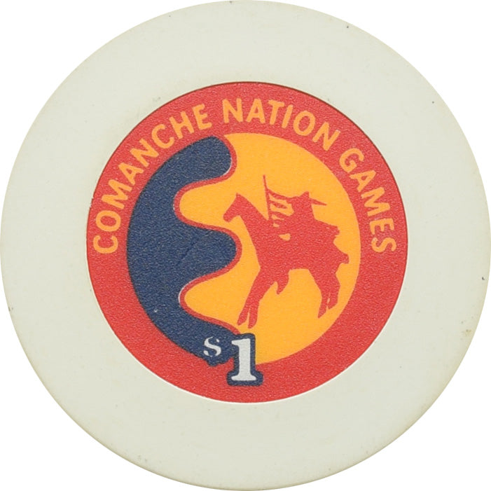 Comanche Red River Casino Devol OK $1 Chip #2