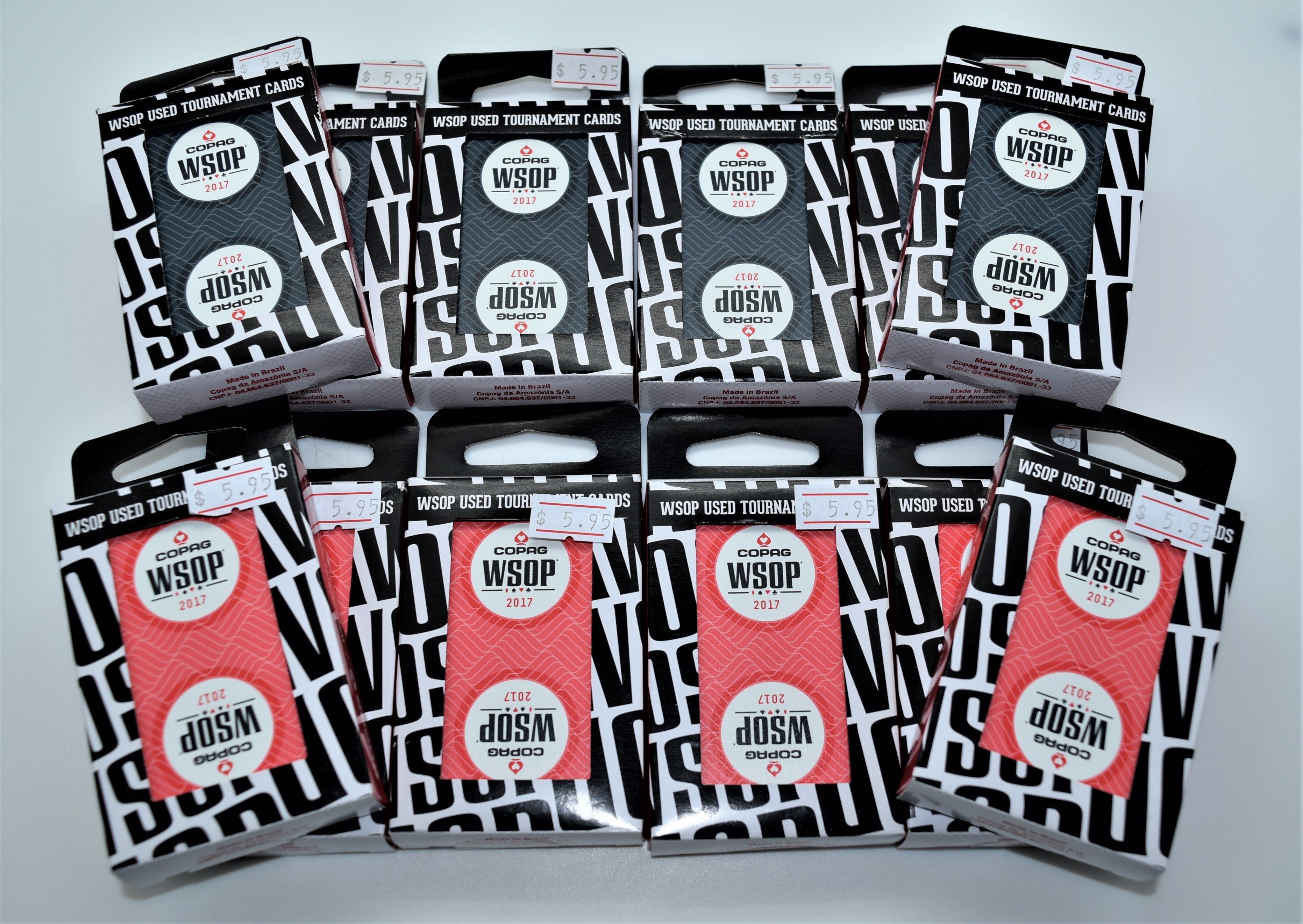12 WSOP Copag Used Decks 2017