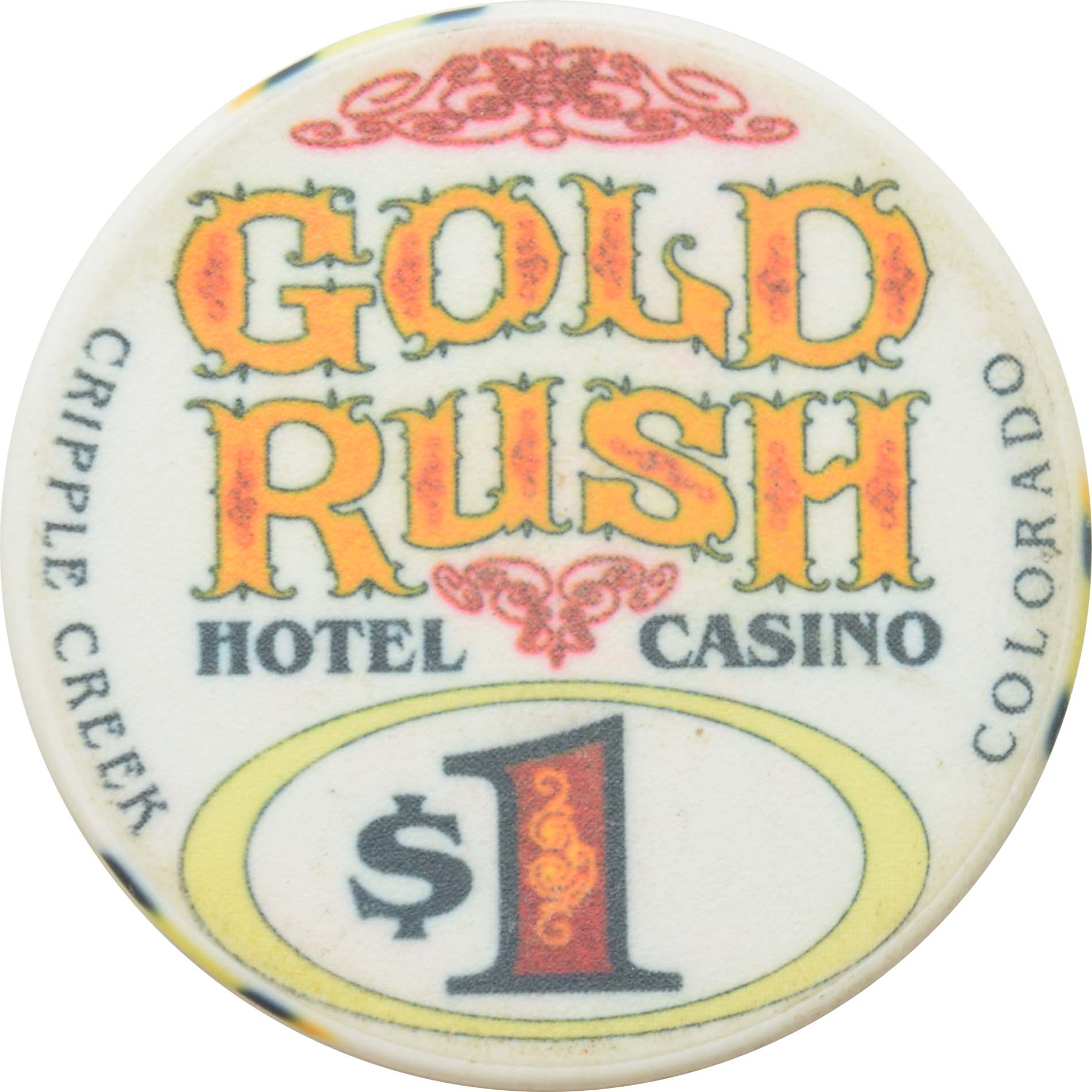 Gold Rush Casino Cripple Creek Colorado $1 Chip