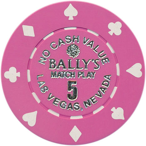 Ballys Casino Las Vegas Nevada 5 NCV Chip 1988
