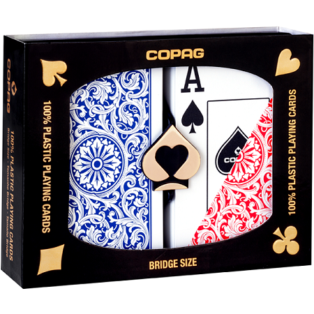 Copag 1546 Elite Red/Blue Bridge Size 2 Deck Setup