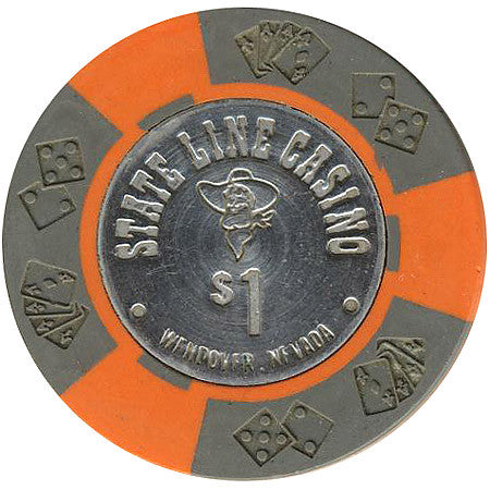 Stateline $1 (charcoal) chip - Spinettis Gaming