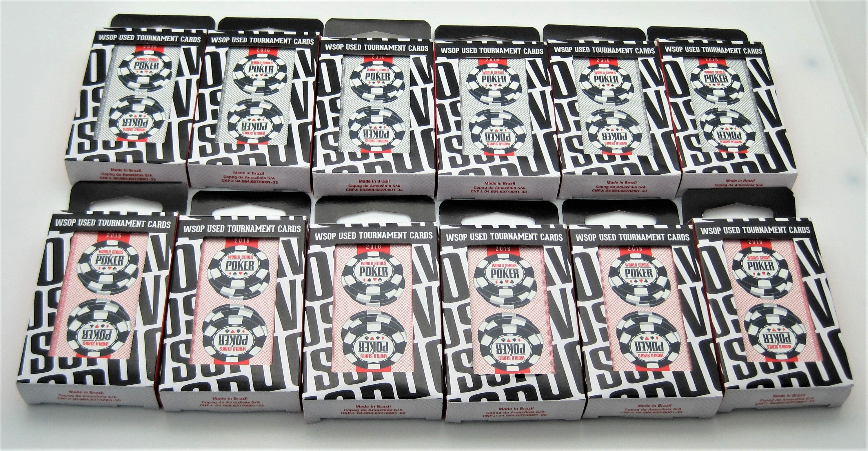 12 WSOP Copag Used Decks 2016